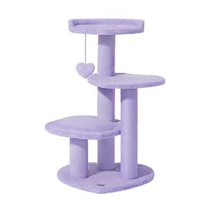 貓抓板 貓爬架 貓玩具 VETRESKA 四層⼼動紫貓爬架 68x56x102cm (vk14944) 