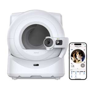 PETKIT 貓咪日常用品推薦：PETKIT PUROBOT ULTRA AI智能全⾃動 貓廁所 白 (pkt6a) 