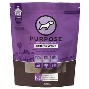 PURPOSE PURPOSE 狗糧 凍乾脫水生肉 單一蛋白 兔肉 2.5oz (678182)
