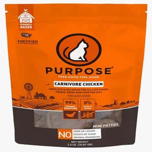 PURPOSE PURPOSE 貓糧 凍乾脫水生肉肉餅 單一蛋白 雞肉 2.5oz (678168)