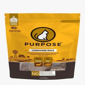PURPOSE PURPOSE 貓糧 凍乾脫水生肉肉餅 單一蛋白 鴨肉 12oz (678106)