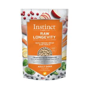 狗糧 Instinct 狗糧 凍乾生肉主食糧 長壽系列 成犬 雞肉 16oz (621614)
