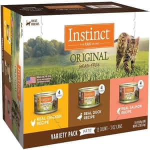 Instinct Instinct 貓罐頭 無穀物 禮盒裝 (混味) 雞肉x4/鴨肉x4/三文魚x4 3oz (617037)