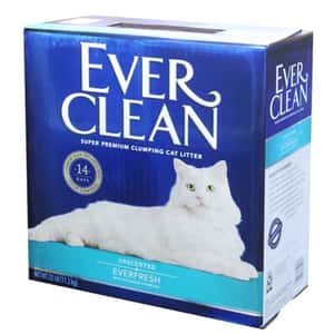礦物貓砂 Ever Clean 美國 礦物貓砂 藍鑽 雙重活性碳貓砂 無香味 25lbs 藍色 (EF25)