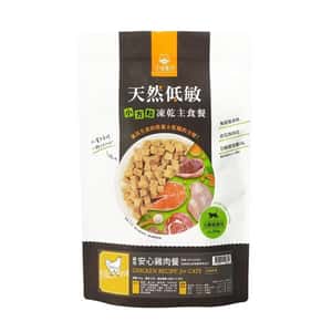 貓糧 汪喵星球 貓糧 DogCatStar 天然低敏 凍乾主食餐 (小方粒型) 貓用安心雞 500g (FR085)