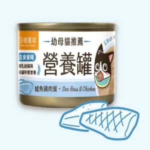 汪喵星球 汪喵星球 貓罐頭 DogCatStar 迷你無膠早餐罐 鱸魚雞 55g (FM195)