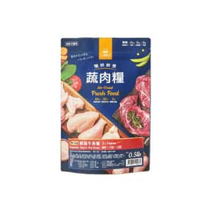 汪喵星球 汪喵星球 狗糧 DogCatStar 慢烘鮮食蔬肉糧 鮮蔬牛魚 0.5lb (FM297)