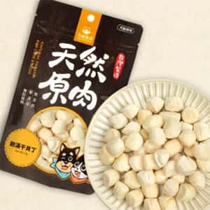 貓零食狗零食 汪喵星球 凍乾 DogCatStar 冷凍乾燥原肉小零嘴 干貝丁粒 14g (貓犬用) (SN563)