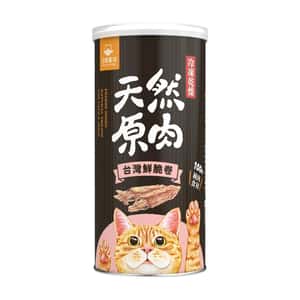 汪喵星球 汪喵星球 凍乾 DogCatStar 冷凍乾燥原肉貓零食 罐裝台灣鮮脆卷 40g (FS416)