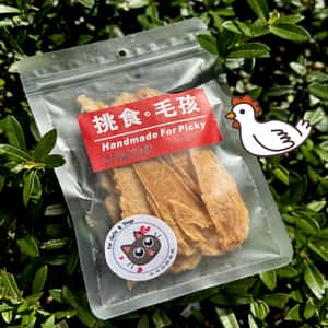 挑食毛孩 挑食毛孩 天然小食 天然風乾雞肉片 60g