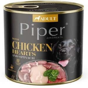 Piper 狗罐頭 Piper 黑鑽狗罐頭系列 成犬配方 雞心+菠菜 400g (PCH400)
