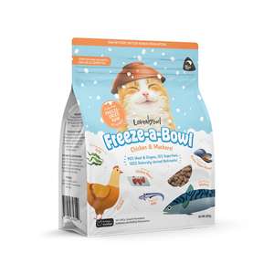 Loveabowl 貓糧 貓乾糧推薦：Loveabowl 貓主食糧 無穀物 走地雞鯖魚海陸配方 200g （LBFD148）