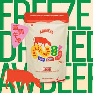 ANiMEAL 貓糧 ANiMEAL 成貓凍乾生肉主食糧 草飼牛肉 200g (RF-CAT-BEEF)