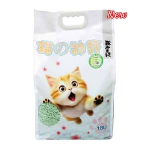 貓之物語 貓之物語 3.0mm天然 豆腐貓砂 綠茶味 18L
