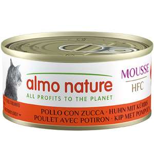 Almo Nature 貓罐頭 貓濕糧推薦：Almo Nature HFC Mousse 貓罐頭 雞肉+南瓜 70g (9440H)