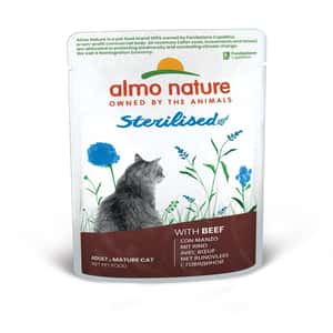 Almo Nature 貓糧 Almo Nature Sterilised 絕育貓鮮包 牛肉 70g (5299)