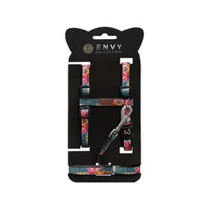 貓頸帶 貓頸圈 ENVY COLLECTION 貓胸背帶 熱帶紅 (NCL-A201-002)