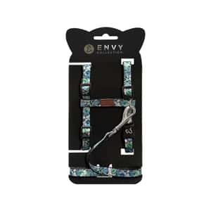 貓頸帶 貓頸圈 ENVY COLLECTION 貓胸背帶 叢林馬賽克 (NCL-A201-003)