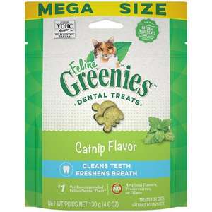 Greenies 貓零食 寵物零食推薦：Greenies Feline貓齒靈 貓零食 貓貓潔齒餅 貓草味 4.6oz (10205294)