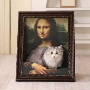 貓抓板 貓爬架 貓玩具 4D 貓抓板之名畫系列 貓玩具 蒙娜麗莎 1個