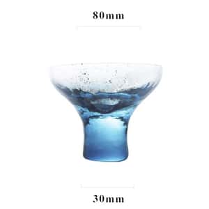 清酒杯品配件 日式清酒杯 深藍銀河夜空 高杯 1個