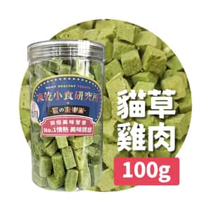 凍乾小食研究所 x 寵之遊樂園 凍乾 貓零食 貓草雞肉粒 100g (圖片3)