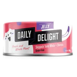 Daily Delight Daily Delight Jelly啫喱系列 貓罐頭 白鰹吞拿魚+銀魚 80g (DD55)