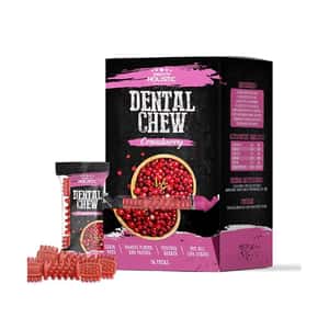 Absolute Holistic 狗零食 Absolute Holistic 潔齒骨 小紅莓口味 4寸50支裝 (AC-4310)