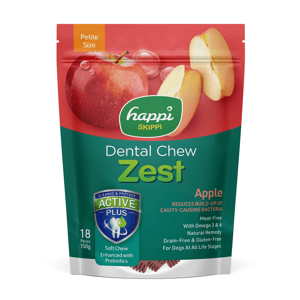 狗零食 Happi Skippi Zest 潔齒骨 蘋果味 18支裝 (H131N)