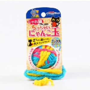 其他 貓玩具 DoggyMan 貓貓最愛木天蓼鈴鐺毛線編織逗貓球 (彩虹)