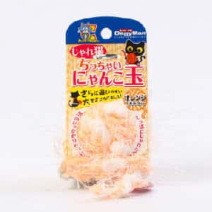 其他 貓玩具 DoggyMan 貓貓最愛木天蓼鈴鐺毛線編織逗貓球 (桔黃)