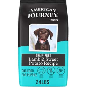 狗糧 American Journey 狗糧 幼犬糧 無穀物羊肉+甜薯配方 24lbs 或 (2包12kg夾袋) (AJDPL24)