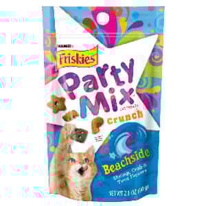 Friskies 貓零食 Friskies喜躍 Party Mix 貓脆餅 Beachside Crunch 海鮮+吞拿魚 2.1oz (藍)