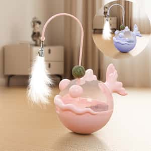 其他 貓玩具 貓玩具 羽毛不倒翁 漏食貓玩具 1件