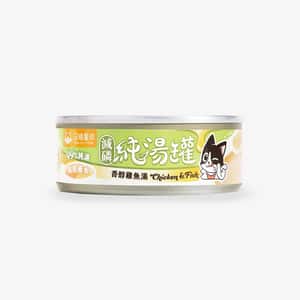汪喵星球 貓罐頭 汪喵星球 貓罐頭 DogCatStar 無膠慢燉純湯罐 香醇雞魚湯 減磷配方 80g (FS330)