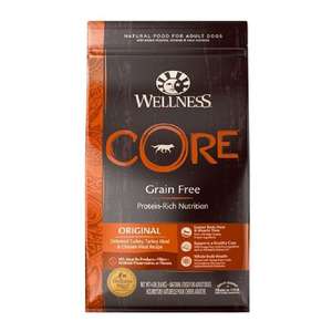 WELLNESS Core 狗糧推薦：WELLNESS CORE 狗糧 無穀物 經典原味配方 去骨火雞及雞肉 24lb (88435)