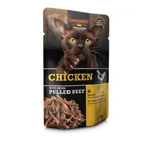 Leonardo 貓罐頭 Leonardo 貓濕糧 手撕肉餐包系列 雞肉+牛肉絲 70g