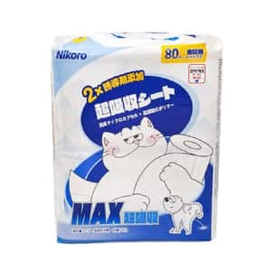 狗尿墊 狗尿片 Nikoro 妮可露 寵物尿墊加厚型 45X33cm S碼 80枚 (62934)