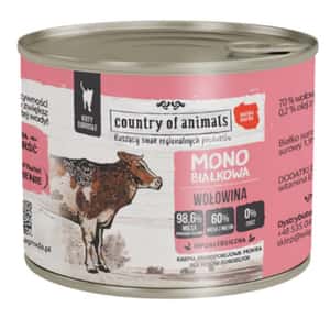 Country of animals Country of animals 貓罐頭 單一蛋白罐 牛肉 200g (94337)