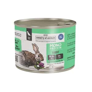 狗罐頭 Country of animals 狗罐頭 單一蛋白罐 兔肉 200g (94405)