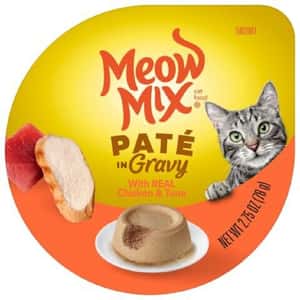 Meow Mix 貓罐頭 Meow Mix 杯装濕糧 免治肉汁 雞肉+吞拿魚 78g (MM-99)