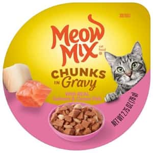 Meow Mix 貓罐頭 Meow Mix 杯装濕糧 角切肉汁 三文魚+海洋魚 78g (MM-20)