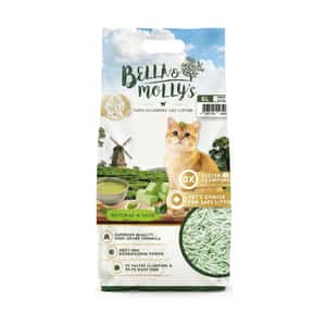 豆腐貓砂 Bella & Molly's貝莉 2.0mm 豆腐貓砂 綠茶味 6L - 原裝行貨