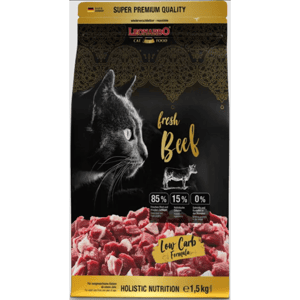 Leonardo 德尼奧 貓糧 Leonardo 貓糧 無穀物鮮肉貓乾糧 成貓糧 新鮮牛肉+家禽配方 1.5kg