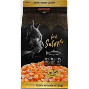 Leonardo 德尼奧 貓糧 Leonardo 貓糧 無穀物鮮肉貓乾糧 成貓糧 新鮮三文魚+家禽配方 1.5kg