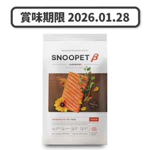 Snoopet 狗糧 Snoopet β 狗糧 淚痕及皮膚護理有機配方 鮮三文魚+磷蝦油+蔬菜 1kg (SP0324) (賞味期限 2026.01.28)