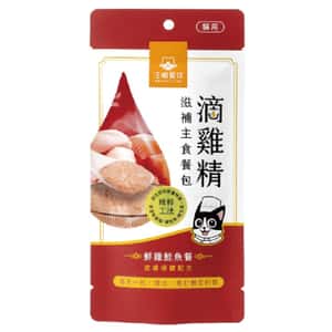 汪喵星球 貓罐頭 汪喵星球 貓餐包 DogCatStar 滴雞精滋補主食餐包 皮膚保健 鮮雞鮭魚餐 40g (FM289)