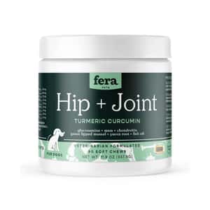 腸胃 關節保健 保健用品 Fera Pets Supplement 狗狗營養補充品 髖骨及關節護養 咀嚼片 90片 (犬用) (4578)