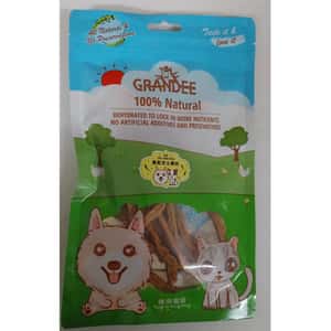 GRANDEE 貓零食 GRANDEE 香港製造 天然風乾小食 芝士雞肉 50g (貓犬用)