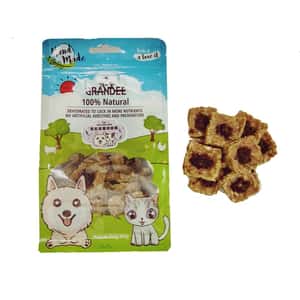 GRANDEE 貓零食 GRANDEE 香港製造 天然風乾小食 紫薯燕麥雞肉 50g (貓犬用)